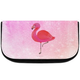 Mr. & Mrs. Panda Flamingo Classic Cosmetic Bag, Purple, Hand Drawn