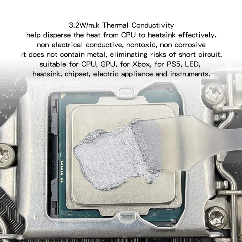 Thermal Paste 3.2W/m.k Safe Strong Adhesion High Conductivity Thermal Conductive