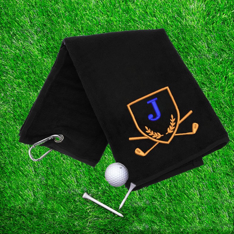 Always Looking Good Golf Towel with Monogrammed Embroidery Initial Letter