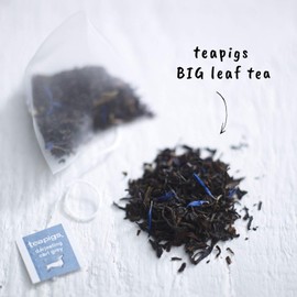 Teapigs Earl Grey Strong Black Tea, Caffeinated, Vegan, 15 Each (Pack Of 6)