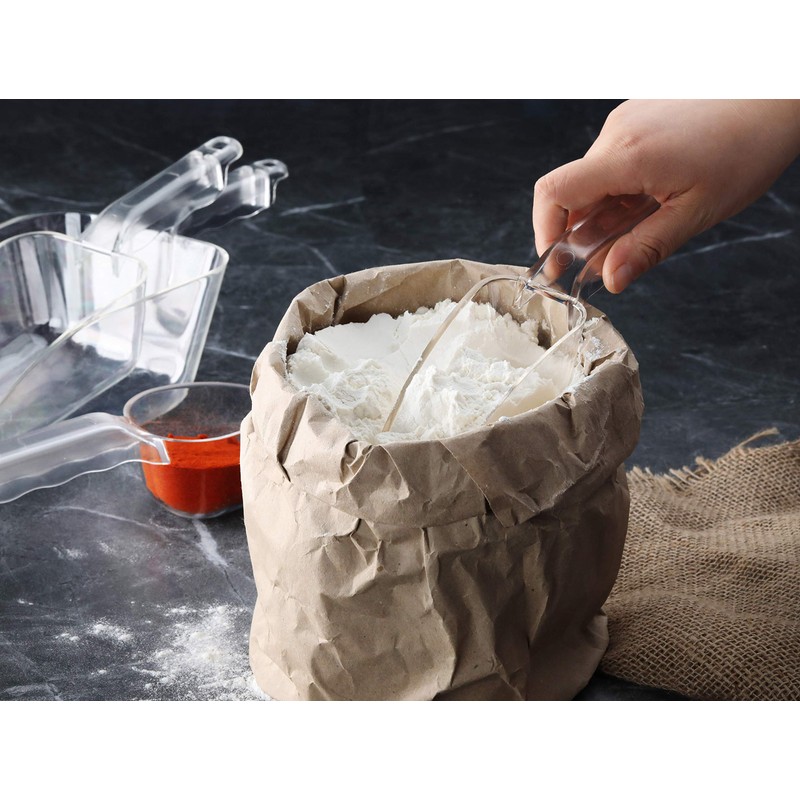 New Star Foodservice 34400 Polycarbonate Plastic Utility Ice Scoop, Clear,