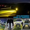 Nicoko 40W 3Inch LED Yellow/Amber Driving Fog Lights Pod 4000LM