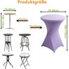 iEventStar Stella Stretch High Table Cover for Bistro Table, Elegant