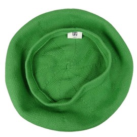 Jirrouz Cotton Baby Hat, For Kids/Adults, 20 Colors, 3 Sizes, For Summer, Colorful, Simple, Knit, Unisex - green