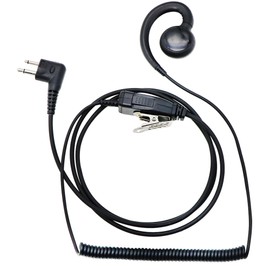 Earpiece for Motorola Radio Single Wire Walkie Talkie Swivel Earpiece Headset with Mic PTT for Motorola Two Way Radios CP88 CP100 CP200D CLS1110 CLS1410 (1 Pack)
