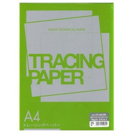 SAKAE Technical Paper Color Tracing Paper 95g/m2 Gray A4 25 Sheets CT-A4-GR