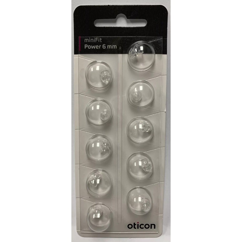 Oticon 1 Pack Oticon miniFit 6mm Power Domes For Hearing
