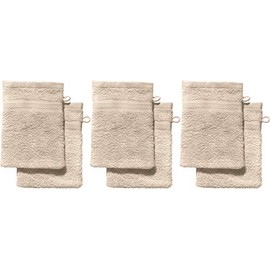 REDBEST Chicago Wash Mitt 15 x 21 cm Pack of 6 Beige