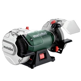 Metabo 6-Inch Heavy Duty Bench Grinder, 3,600 RPM, 3.6 Amps, LED Light, Adjustable Eye Shield and Spark Deflector, DS 150 Plus, 604160420
