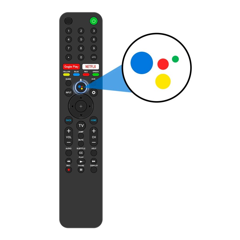 For Sony RMF-TX500U Voice Replaced Remote for Sony TV XBR-55X950G