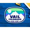Skiing Vail Colorado Sticker Decal 3.6" x 2.75" Snowboarding Ski