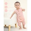 Baby Boys Girls Cotton Sleeveless Romper Jumpsuit Newborn Soft Solid