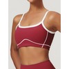 OMEWEE Yoga sets for women 2 piece Fashion contrasting lines