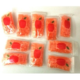 1212 (1/2"X1/2") Orange Color Apple Brand Mini Zip Lock Baggies, Case of 1,000