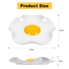 2Pcs Egg Spoon Rest Handmade Ceramic Cooking Stove Top and