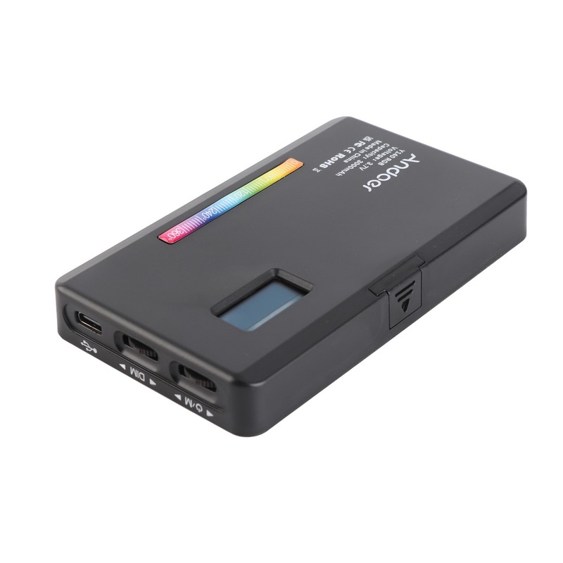 LED Video Light 2500K-9000K Bi Color Temperature Stepless Dimming RGB