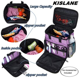 Pet Grooming Tote Bag, Cat Grooming Tools Organizer Bag, Dog Grooming Supplies Organizer Storage for Pets Grooming Kit and Dog Wash Shampoo Accessories(Bag Only) (Purple)