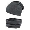 TupTam Boys' Beanie Hat and Tube Scarf Set of 2,