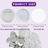 100 Pcs Button Making Supplies, 58mm/2.28 inch Metal Blank Buttons