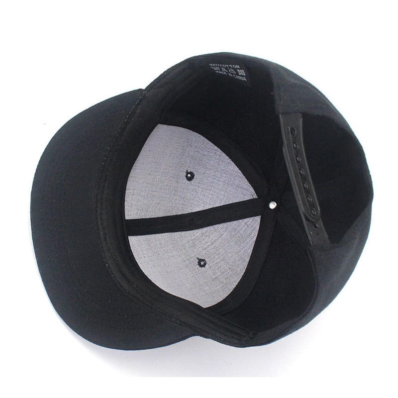 Goodspoon Snapback Hat, Flat Brim, Flat Bill Cap, Hat, Black
