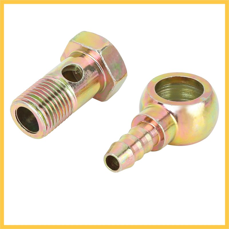 REPAIROCK 2 Sets 16mm Banjo Hose Barb Bolt Fitting for