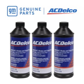 ACDelco Dot 3 Brake & Clutch Fluid 10-4110 Chevy / GMC 3 - 16oz Bottles
