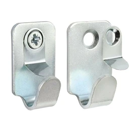 Heavy Duty Safety Picture Hooks - Pack of 2 - 15kg Load Capacity - Wall Hanging Kit with Wall Plugs & Screws – Secure Hooks for Frames, Mirrors, Artworks & Heavy Décor