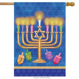 Happy Hanukkah House Flag 40" x 28" Briarwood Lane