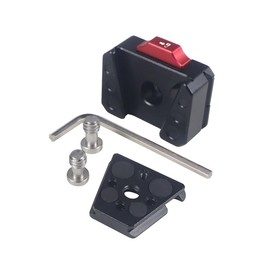 CS PRIORITY Monitor-Schnellwechsel-Klemmplatte, V-Halterung, 6,35 mm Schraube, Monitor feste Halterung für SLR-Kamera, Stativ-Kugelkopf (Combo A)