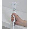 Kakudai Bath Stop Shower Head, White, 356-802-W