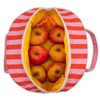 Fluf Zipper Lunch Bag, Butter Yellow/Blue