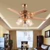 2 PCS Crystal AB Coating Ceiling Fan Pull Chain Extender
