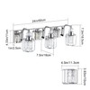 Ralbay Crystal Vanity Light Fixtures 3 Light Modern Crystal Bathroom