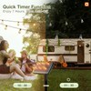 addlon 54(48+6) FT Solar String Lights Waterproof,Patio Lights Solar Powered