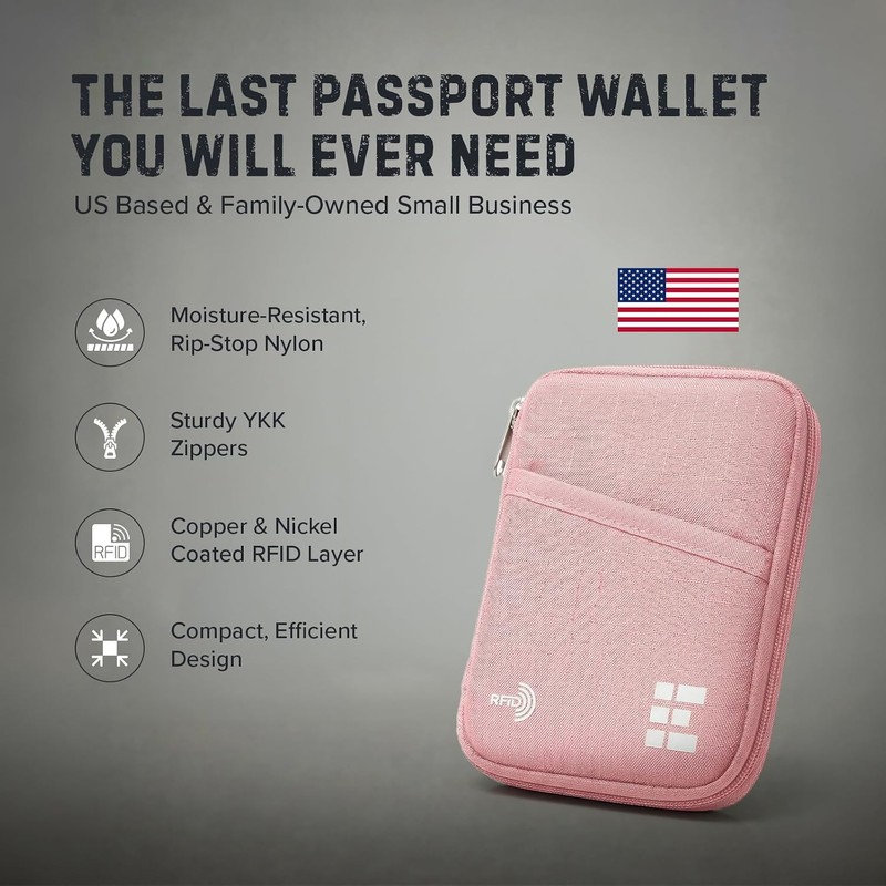 Zero Grid Cartera para pasaporte - Soporte para documentos de