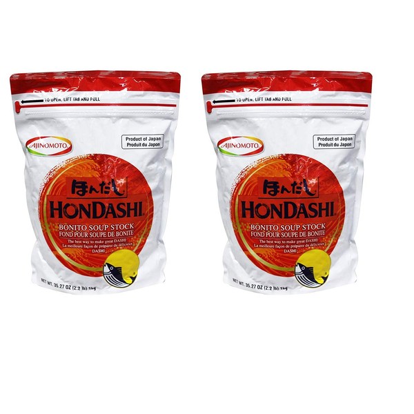 Ajinomoto Hondashi Bonito Soup Stock, 2.2 Pound Resealable Bag (Pack of 2)