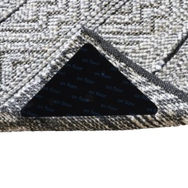 Dawhud Direct Corner Rug Grippers - 8 PCS Triangle 5.9" Lx4.7 W - Washable, Anti Curling, Slip Resistant - Carpet Grip - Ideal for Hardwood, Tile, and Laminate Floors - Carpet Stopper Underlay