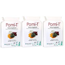 Pomi-T Polyphenol Food Supplement 60 Capsules (Pack of 3 - 180 Capsules) by POMI-T