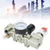 Air Oil Water Separator Triplet Automatic Drainage Pressure Regulator Aluminum