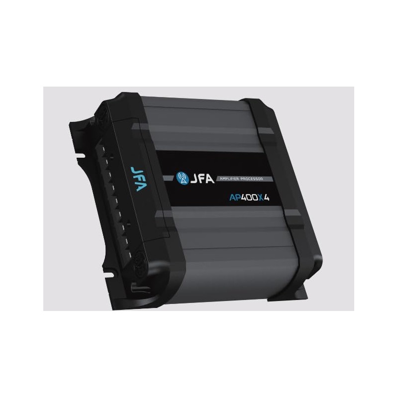 2-in-1 Built-in Audio Processor & Car Amplifier 400X4 Class D
