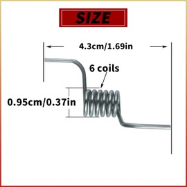 2Pcs MHY62044106 Refrigerator Divider Door Spring French Door Spring Compatible With LG Electronics MHY62044106 LFX28968SB, LFX28968ST, LFX31945ST, LMX31985ST