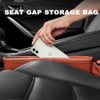 Tumecos Car Seat Pockets PU Leather Car Console Side Organizer
