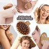 OWIIZI Wooden Scalp Brush Massage Body Tools, Wood Massager for