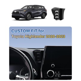 SKYLOTEC Phone Mount for Toyota Highlander 2020-2023, Magnets Wireless Charger Highlander Phone Holder Compatible with Magsafe, Cradles Bracket for Cell Phones