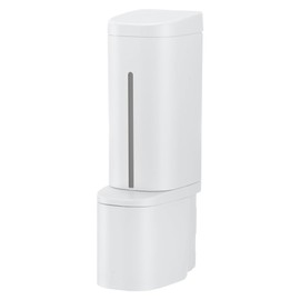 Richell 110046 Hover Magnetic Foam Dispenser, 500 White, 1 Piece, One-Handed, Refill, Push, Float, Getting Out Underneath, Hand Soap, Bath, Storage, Plastic, Size: 2.6 x 4.1 x 9.1 inches (6.6 x 10.4 x