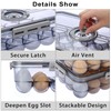 BTSKY Premium Plastic Egg Holder for Fridge - 24 Egg