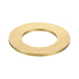 uxcell M33 Flat Washer, Brass Ring Flat Washers 59mm OD 3mm Thick Metal Sealing Gasket Ring for Screws Bolts Nuts