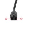 FITE ON Black 12V Lead Cable Plug Wire 2Pin Charger