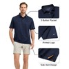 Rouen Golf Shirts for Men Dry Fit Moisture Wicking Mens