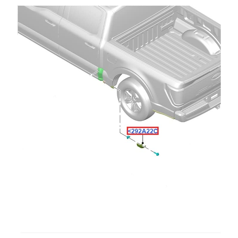 2021+ F-150 OEM Genuine LH-Driver Stone Rock Guard Trim Moulding